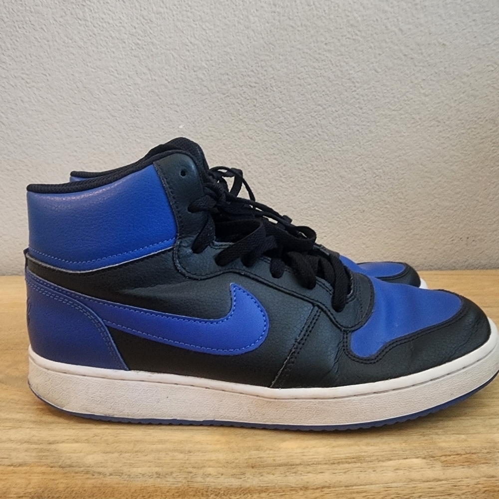 Nike Mens Ebernon Mid Basketball Shoes Sneakers AQ1773-001 Blue Black Size 9.5